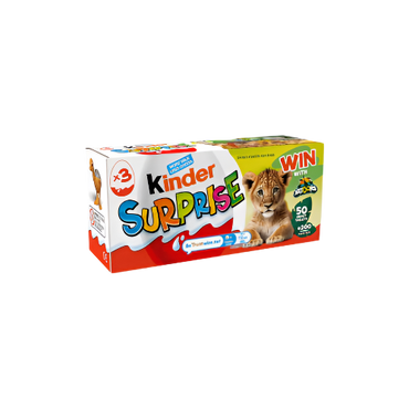 Kinder Surprise Egg 3 x 20g – Milk Chocolate with Toy Inside